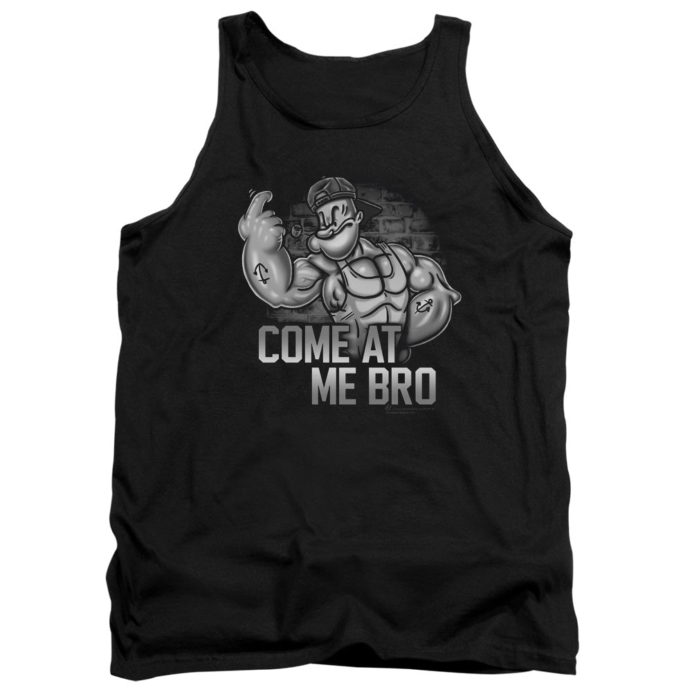 Popeye Come At Me Mens Tank Top Shirt Black