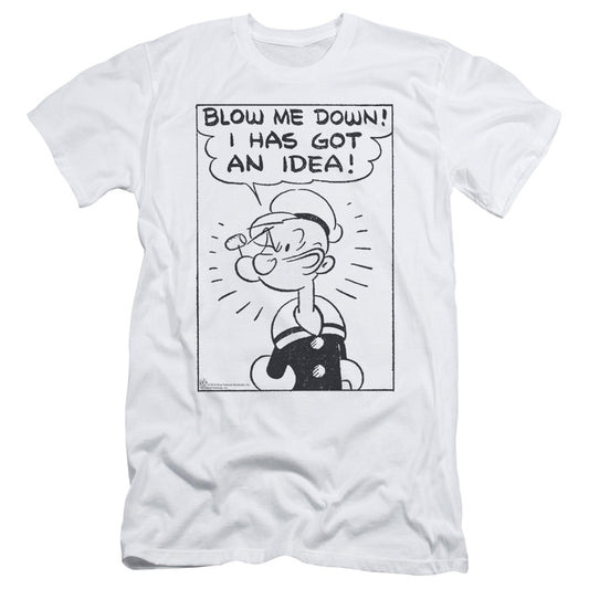 Popeye An Idea Slim Fit Mens T Shirt White