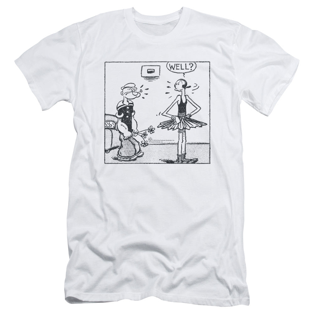 Popeye Well Slim Fit Mens T Shirt White