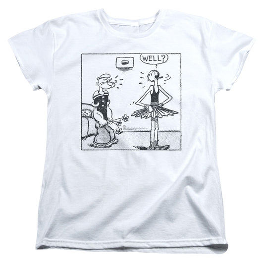 Popeye Well Womens T Shirt White