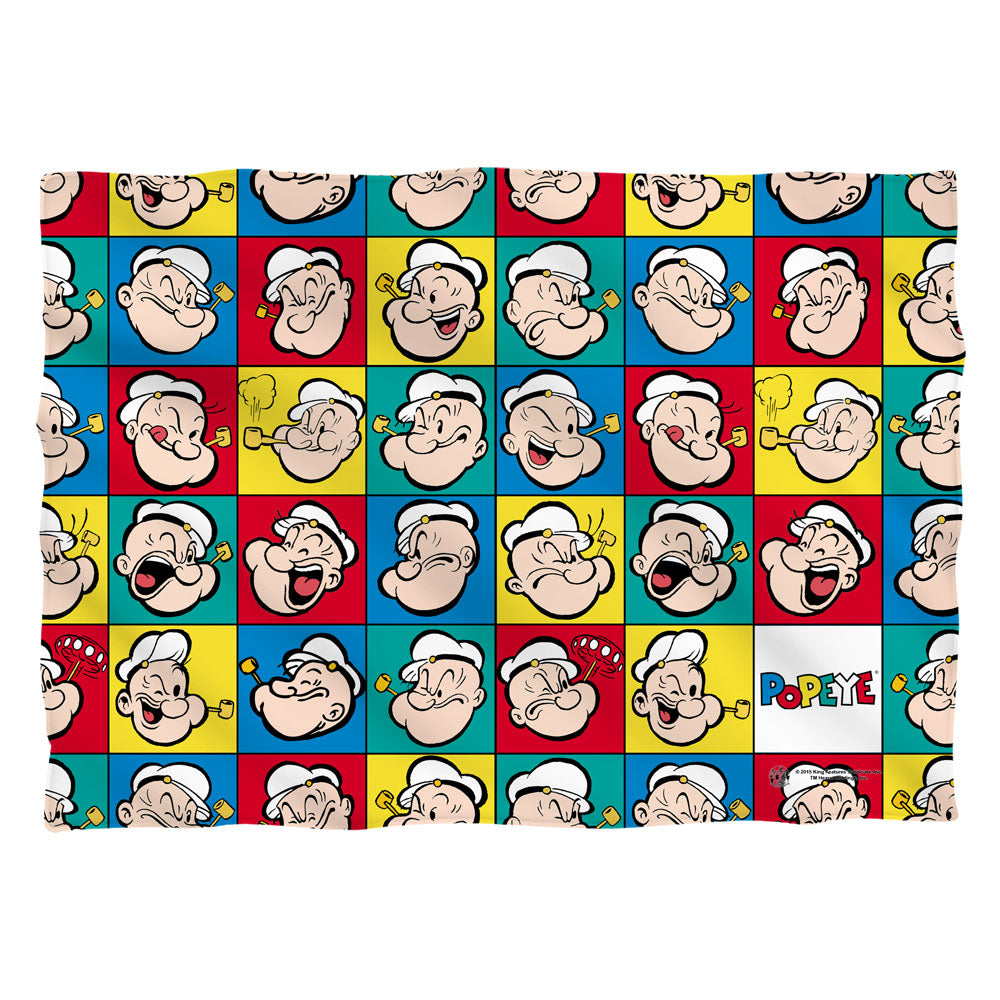 Popeye Many Moods Pillow Case