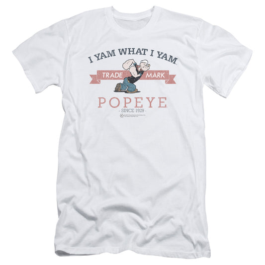 Popeye Vintage Slim Fit Mens T Shirt White