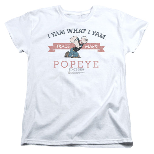 Popeye Vintage Womens T Shirt White