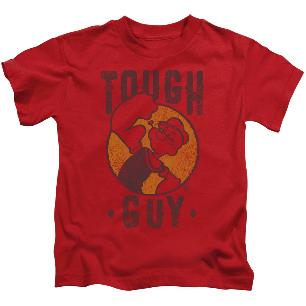 Popeye Tough Guy Juvenile Kids Youth T Shirt Red