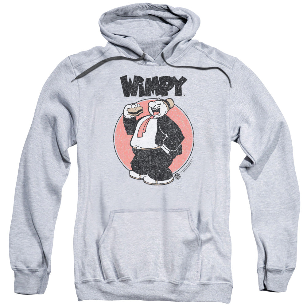 Popeye Wimpy Mens Hoodie Athletic Heather