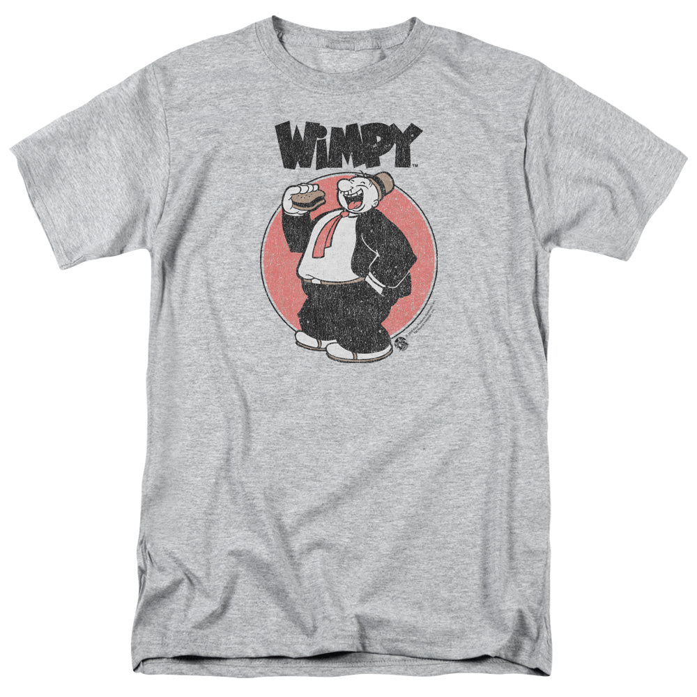 Popeye Wimpy Mens T Shirt Athletic Heather