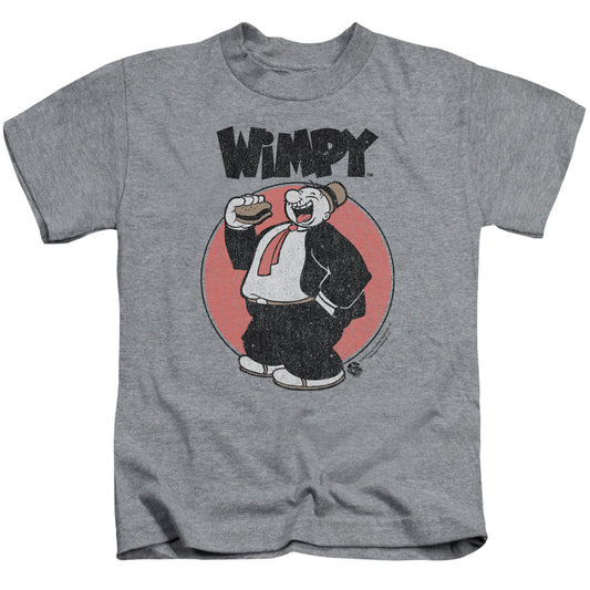 Popeye Wimpy Juvenile Kids Youth T Shirt Athletic Heather