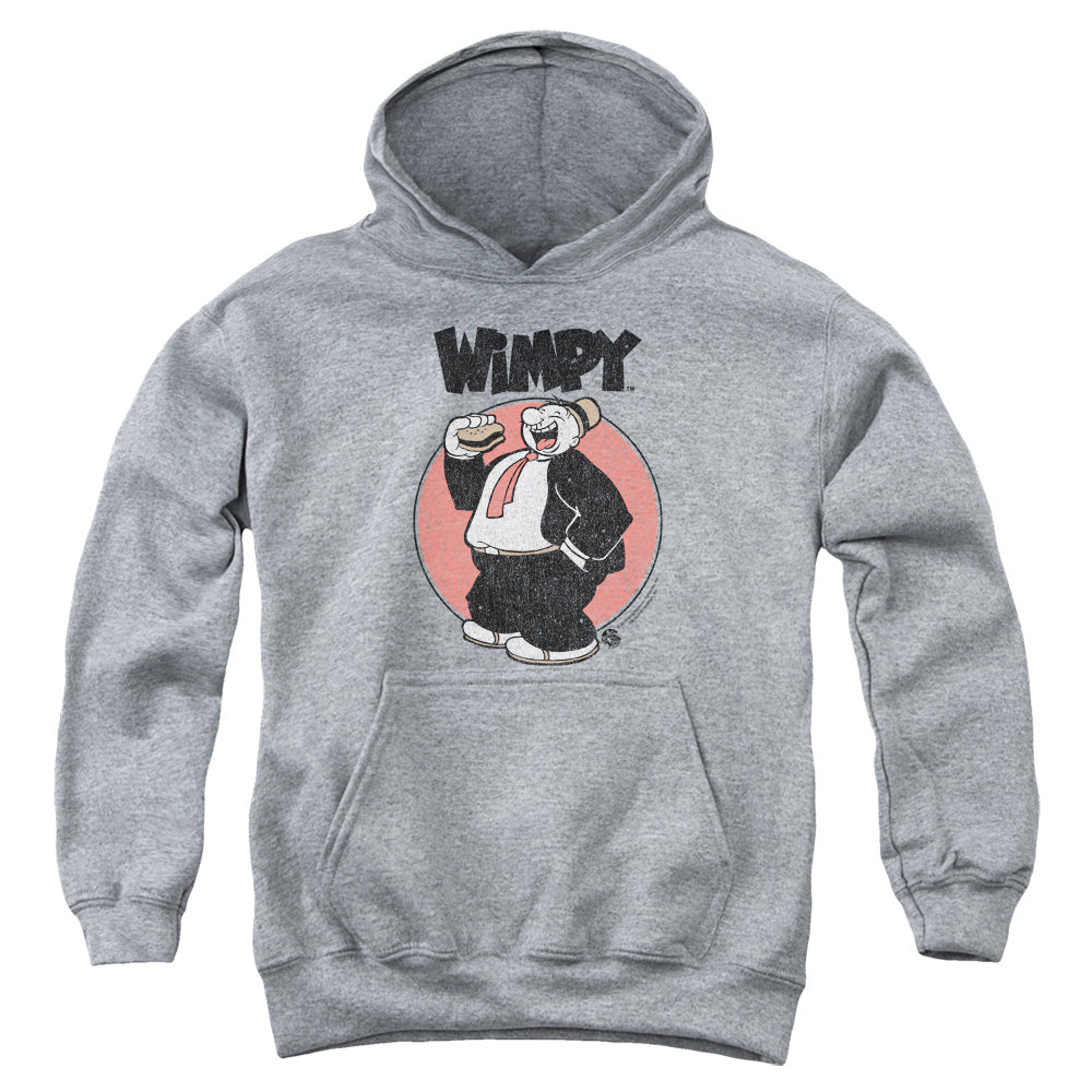 Popeye Wimpy Kids Youth Hoodie Athletic Heather