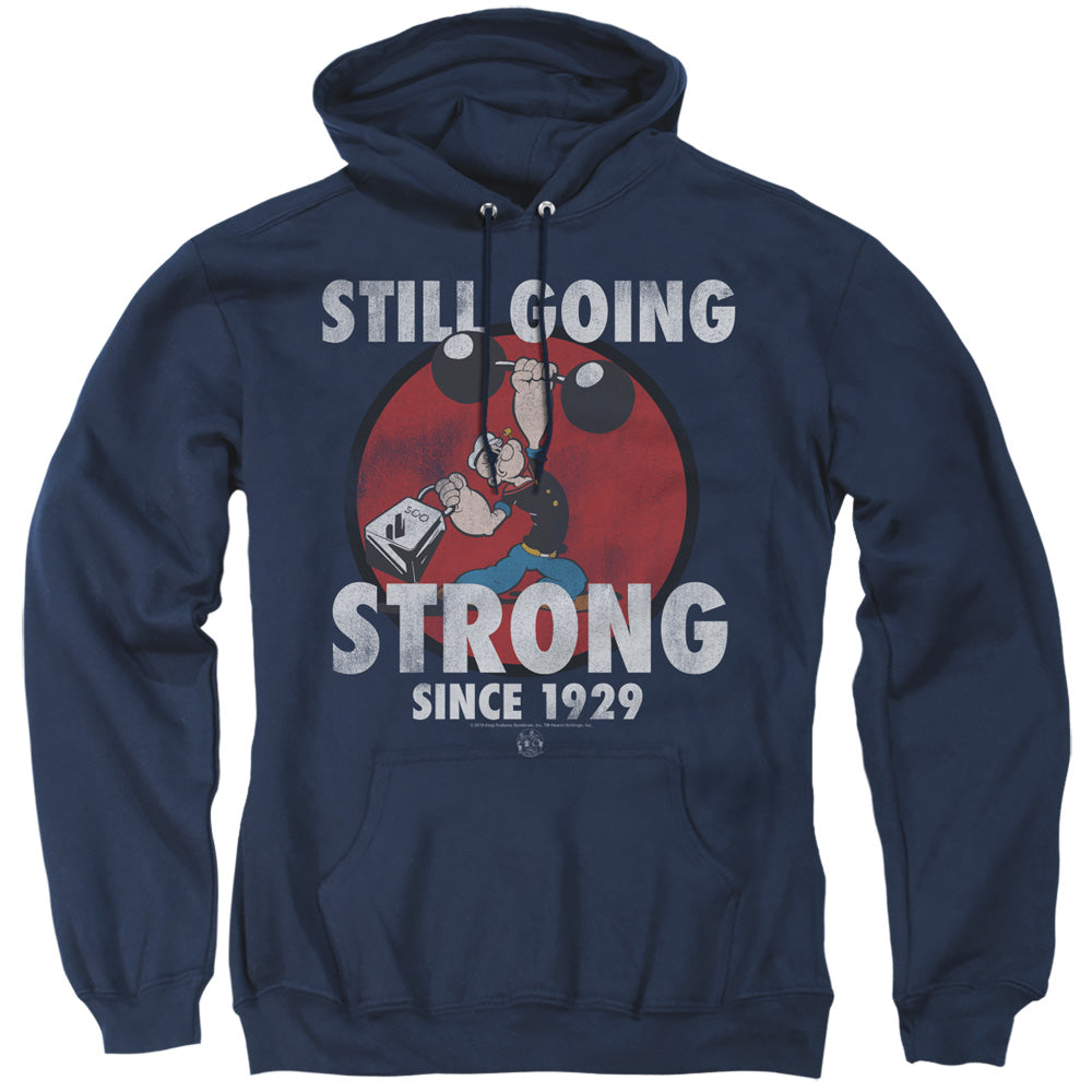 Popeye Still Going Strong Mens Hoodie Navy