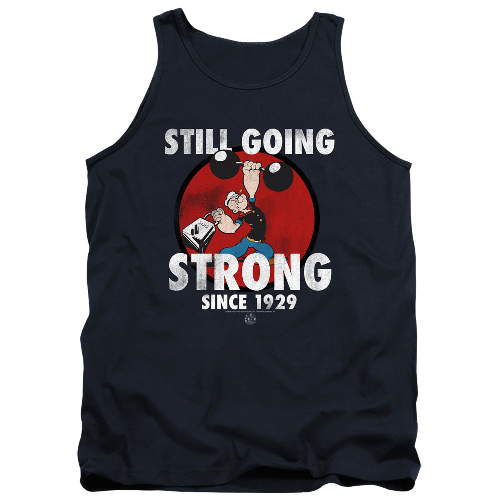 Popeye Still Going Strong Mens Tank Top Shirt Navy