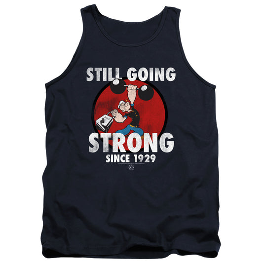 Popeye Still Going Strong Mens Tank Top Shirt Navy