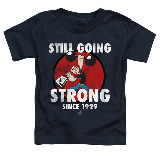 Popeye Still Going Strong Toddler Kids Youth T Shirt Navy