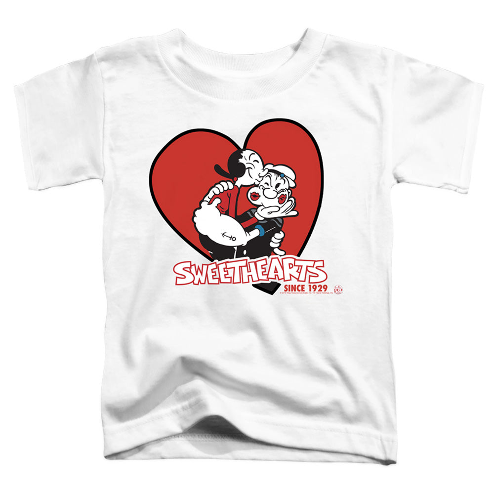 Popeye Sweethearts Toddler Kids Youth T Shirt White