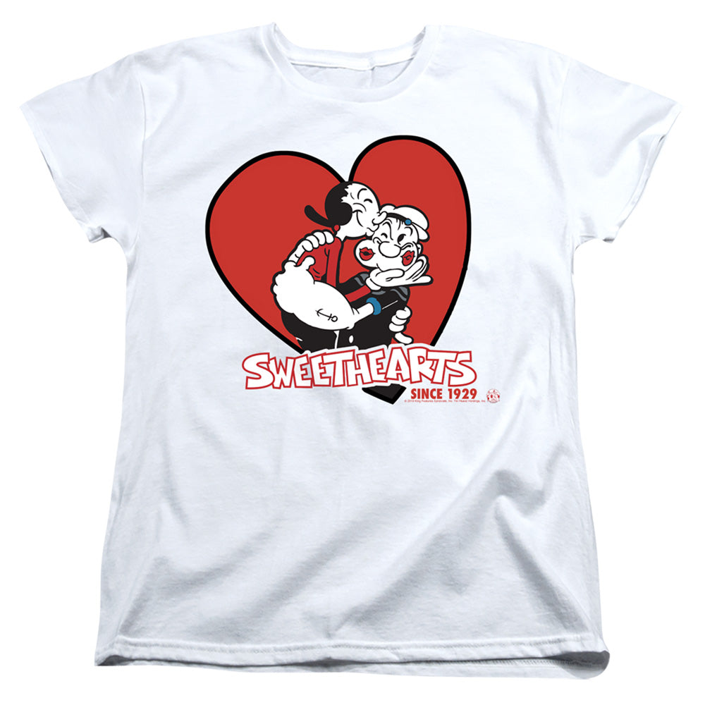 Popeye Sweethearts Womens T Shirt White