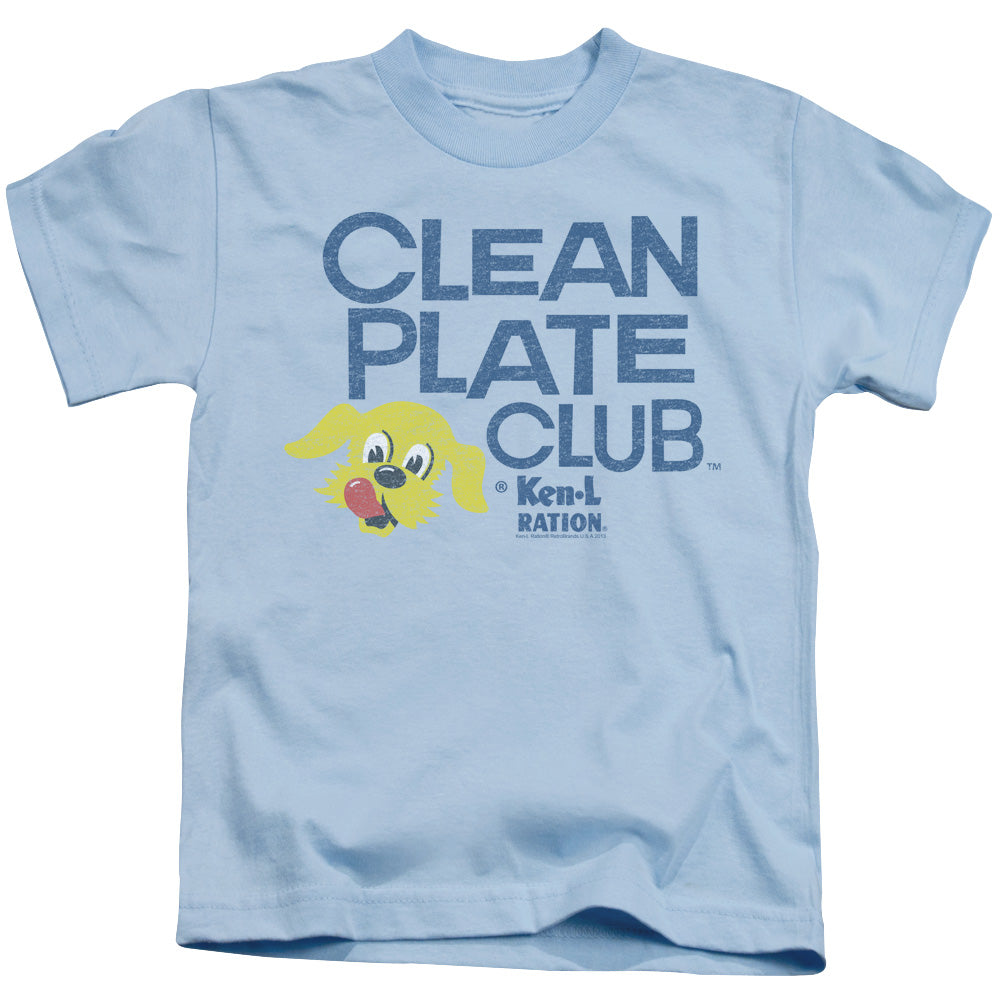 Ken L Ration Clean Plate Juvenile Kids Youth T Shirt Light Blue