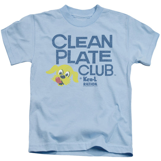 Ken L Ration Clean Plate Juvenile Kids Youth T Shirt Light Blue