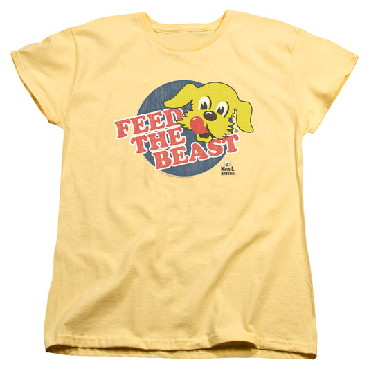 Ken L Ration Feed The Beast Womens T Shirt Banana