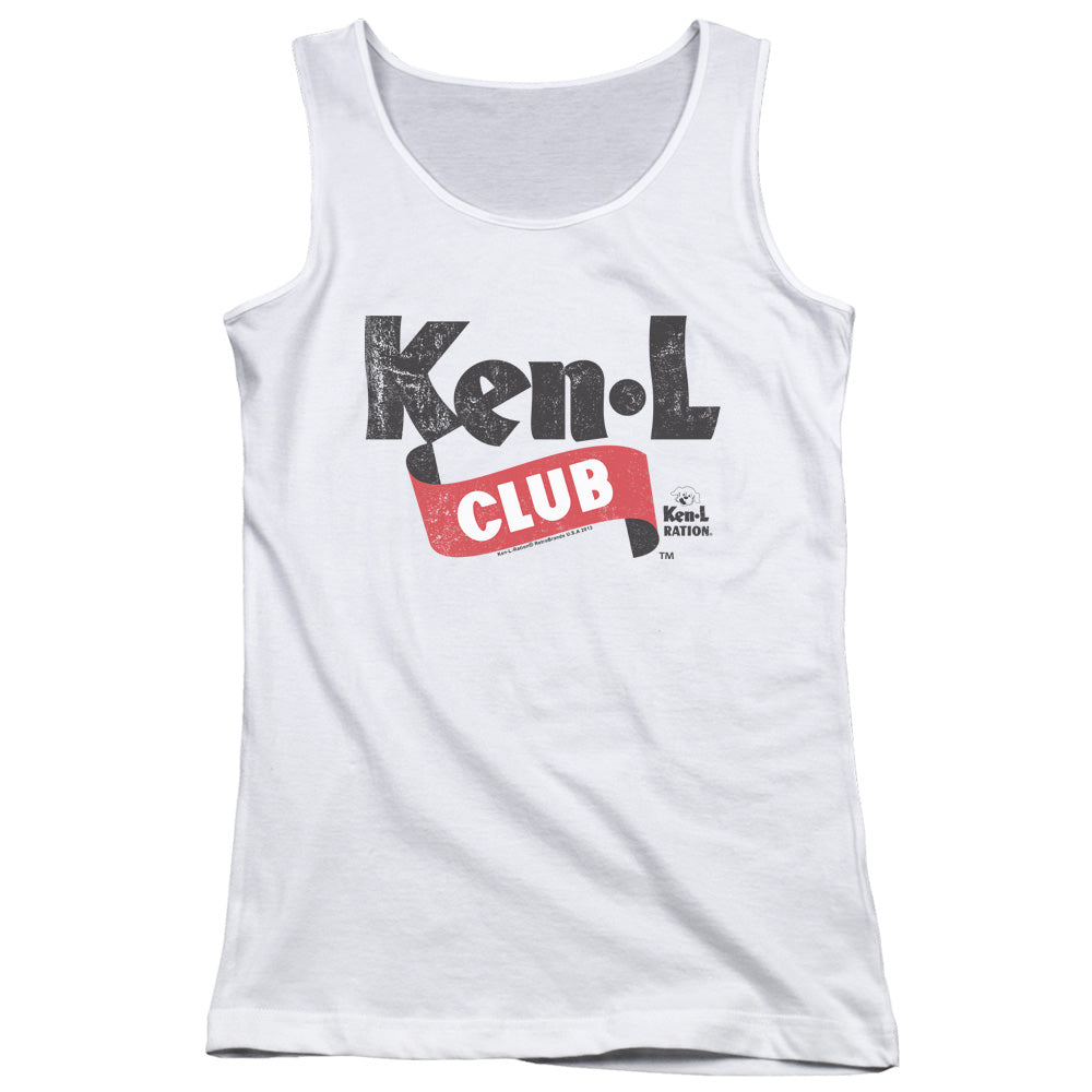 Ken L Ration Ken L Club Womens Tank Top Shirt White