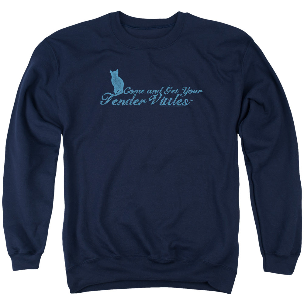 Tender Vittles Come And Get Em Mens Crewneck Sweatshirt Navy