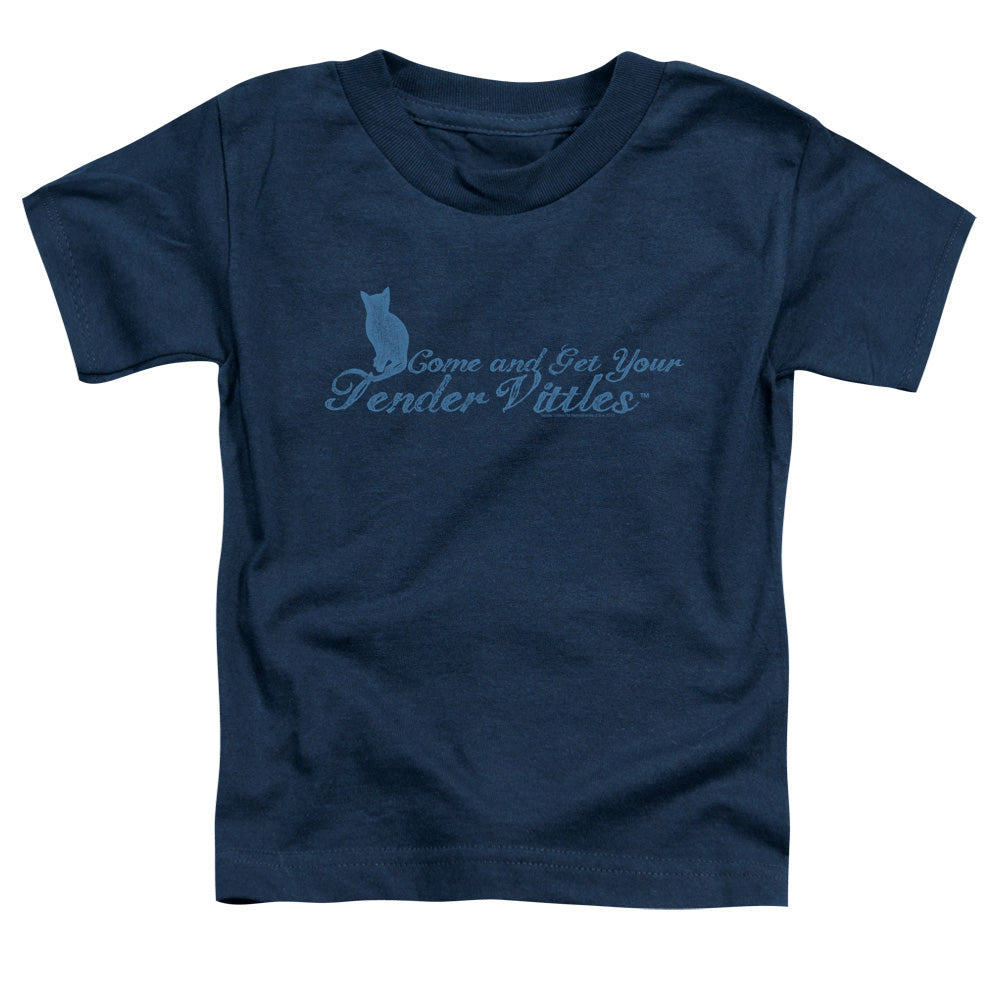 Tender Vittles Come And Get Em Toddler Kids Youth T Shirt Navy