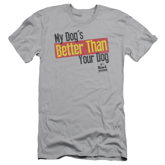 Ken L Ration Better Than Slim Fit Mens T Shirt Silver