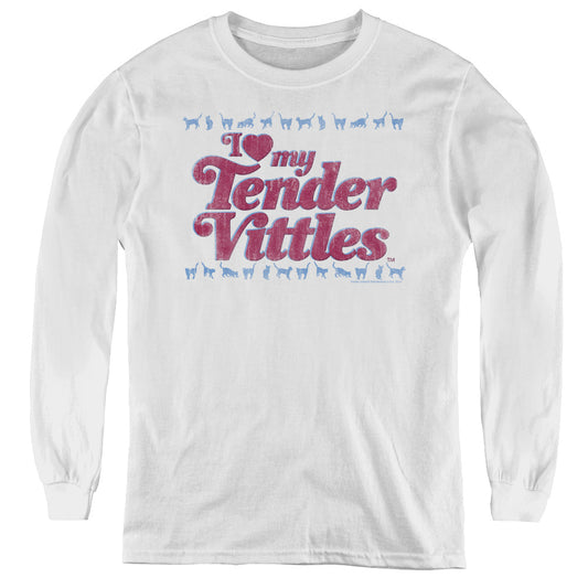 Tender Vittles Love Long Sleeve Kids Youth T Shirt White