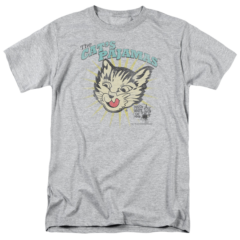 Puss N Boots Cats Pajamas Mens T Shirt Athletic Heather