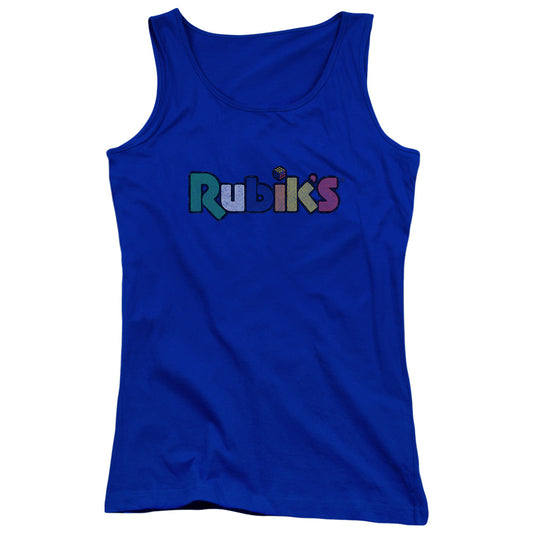 Rubiks Cube Udge Logo Womens Tank Top Shirt Royal Blue