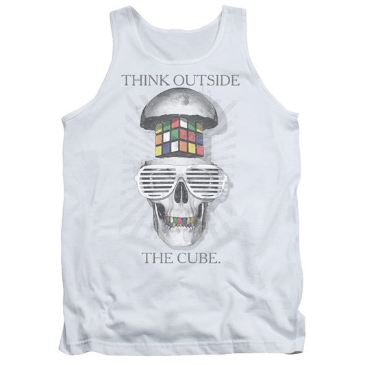 Rubiks Cube Outside The Cube Mens Tank Top Shirt White