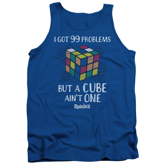 Rubiks Cube 99 Problems Mens Tank Top Shirt Royal Blue