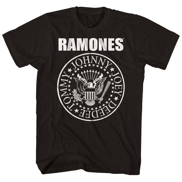 Ramones Seal Logo Mens T Shirt Black