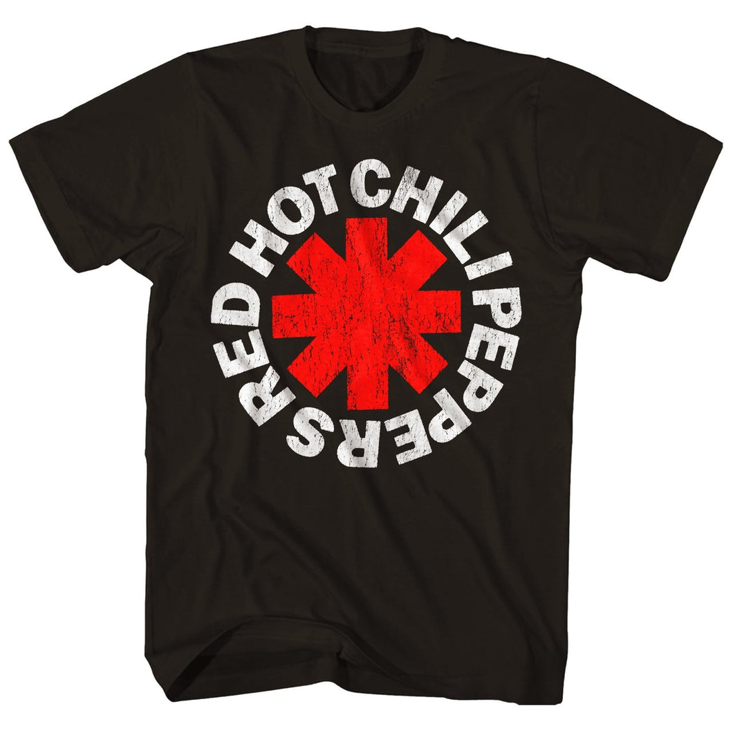 Red Hot Chili Peppers Classic Asterisk Mens T Shirt Black
