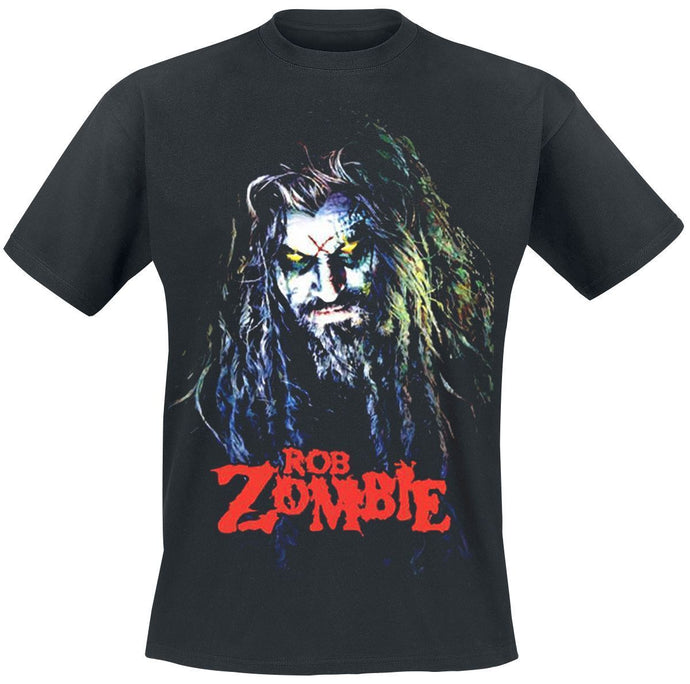 Rob Zombie Hell Billy Head Mens T Shirt Black