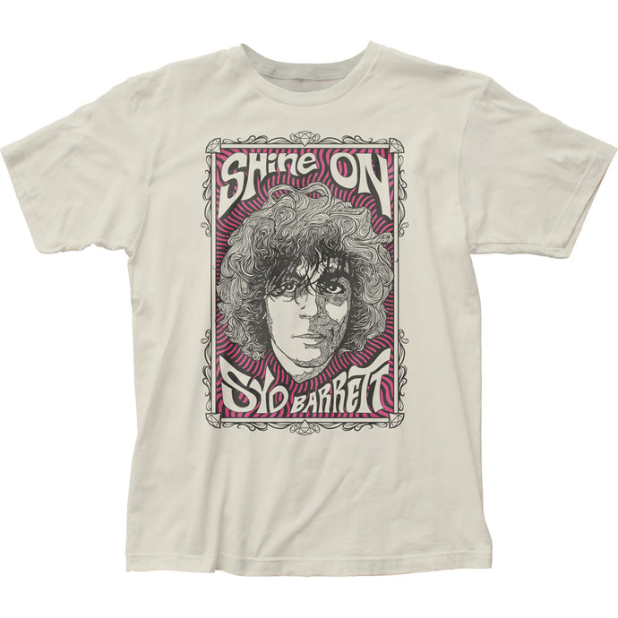 Syd Barrett Swirly Portrait Mens T Shirt Vintage White