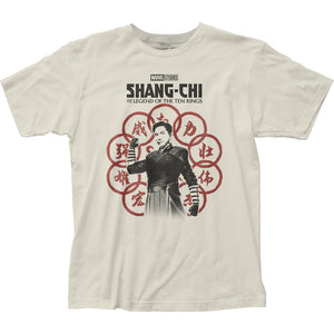 Shang-Chi Wenwu Drawing Mens T Shirt Vinatge White
