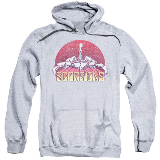 Scorpions Scorpions Color Logo Distressed Mens Hoodie Athletic Heather