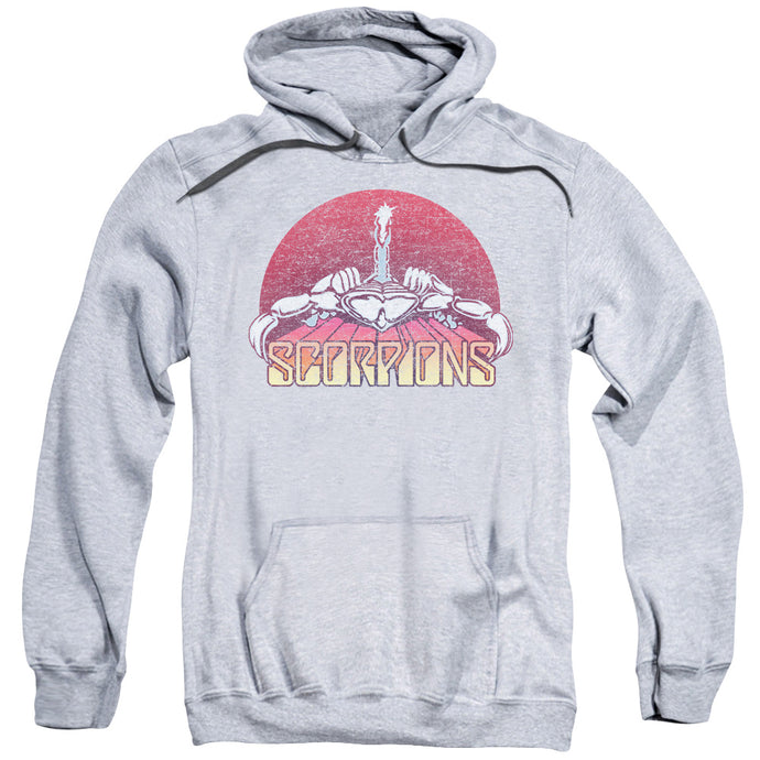 Scorpions Scorpions Color Logo Distressed Mens Hoodie Athletic Heather