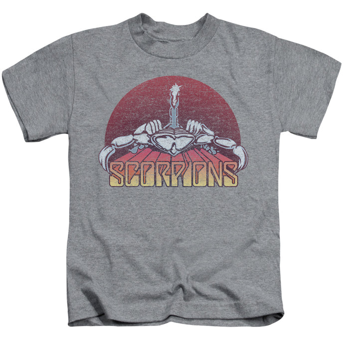 Scorpions Scorpions Color Logo Distressed Juvenile Kids Youth T Shirt Athletic Heather