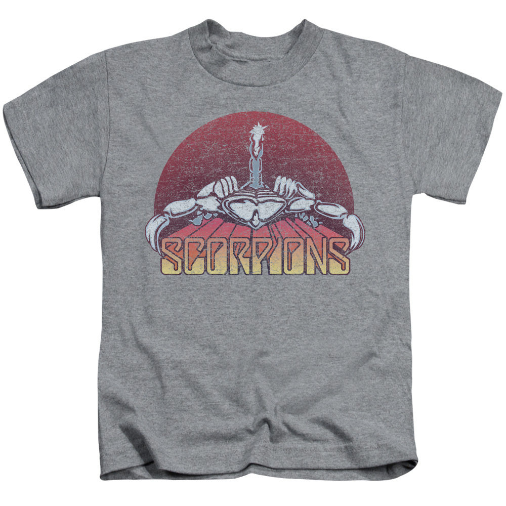 Scorpions Scorpions Color Logo Distressed Juvenile Kids Youth T Shirt Athletic Heather
