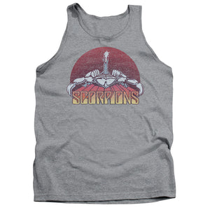 Scorpions Scorpions Color Logo Distressed Mens Tank Top Shirt Athletic Heather