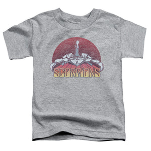 Scorpions Scorpions Color Logo Distressed Toddler Kids Youth T Shirt Athletic Heather