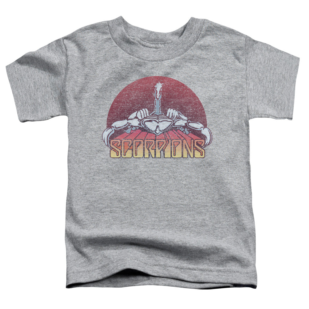 Scorpions Scorpions Color Logo Distressed Toddler Kids Youth T Shirt Athletic Heather
