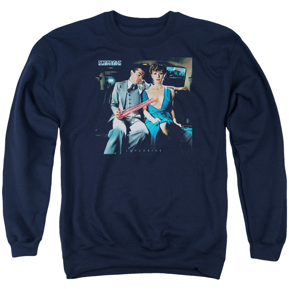 Scorpions Lovedrive Mens Crewneck Sweatshirt Navy Blue