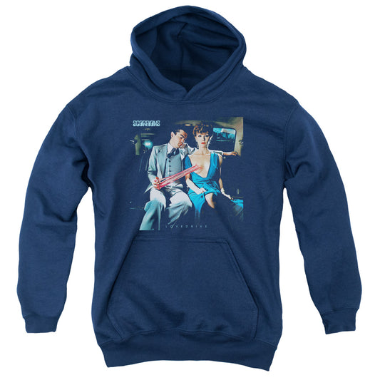 Scorpions Lovedrive Kids Youth Hoodie Navy Blue