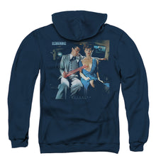 Load image into Gallery viewer, Scorpions Lovedrive Back Print Zipper Mens Hoodie Navy Blue