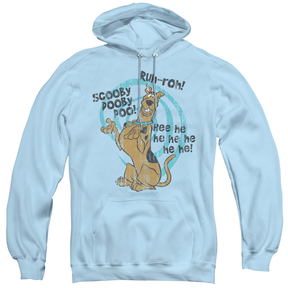 Scooby Doo Quoted Mens Hoodie Light Blue