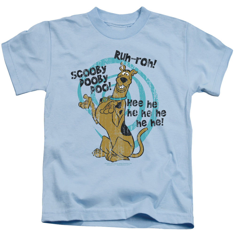 Scooby Doo Quoted Juvenile Kids Youth T Shirt Light Blue