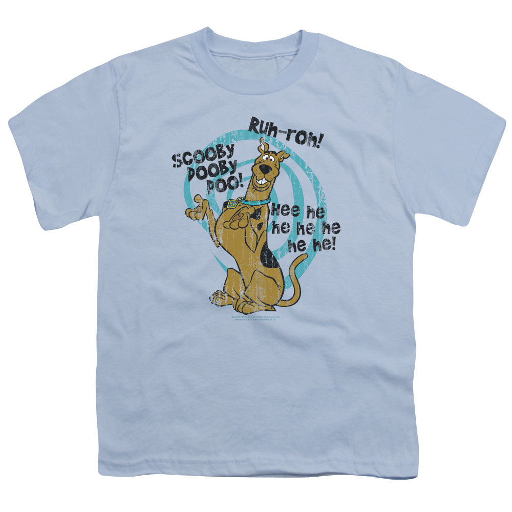 Scooby Doo Quoted Kids Youth T Shirt Light Blue
