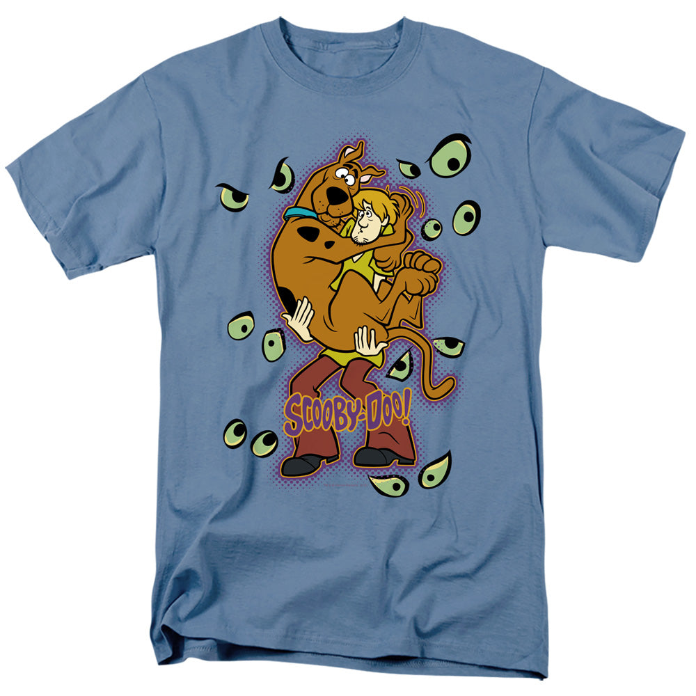 Scooby Doo Being Watched Mens T Shirt Charcoal