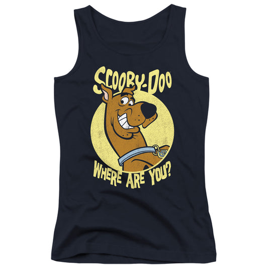 Scooby Doo Where Are You Womens Tank Top Shirt Navy Blue